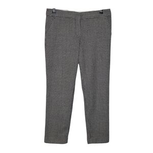 Talbots Hampshire Black and White Wool Houndstooth Ankle Pants Size 8P